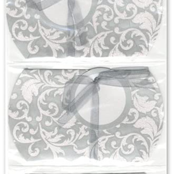 3 pcs Floral Swirl Glitter Pillow Boxes Gift Box (3x5" In.) - Picture 3 of 3